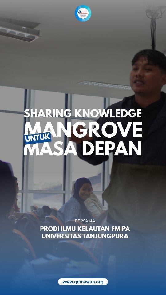 Love Mangrove!!!
Teman-teman Program Studi Ilmu Kelautan FMIPA Universitas Tanjungpura bikin Kuliah Tamu yang mengusung tema:
“Mangrove untuk Masa Depan: Inovasi dan Tantangan dalam Rehabilitasi Pesisir Kalbar.”

@oom_ucup hadir mewakili Gemawan buat sharing pengalaman.
Cerita soal apa yang terjadi di lapangan, gimana komunitas lokal terlibat, dan kenapa mangrove itu sepenting itu buat hidup kita.

Terima kasih banyak buat teman-teman Prodi Ilmu Kelautan FMIPA UNTAN atas undangannya.
Diskusinya hangat, semangatnya keren, dan semoga terus jadi ruang yang menghubungkan kampus dengan gerakan di lapangan.

Sampai ketemu lagi di cerita-cerita perubahan lainnya!

#LoveMangrove #KuliahTamuUntan #Gemawan #RehabilitasiPesisir