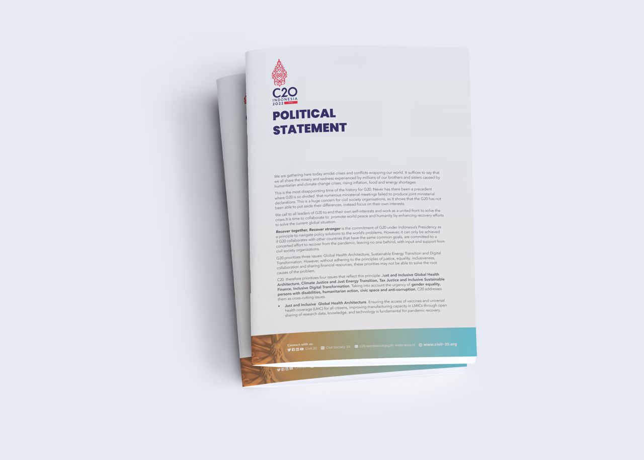 Political Position Statement Example C20 Political Statement | Lembaga Gemawan